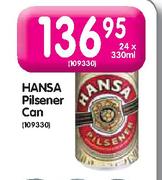  Hansa Pilsener Can-24X330ml 