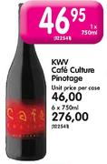 KWV Cafe Culture Pinotage-1X750ml Each