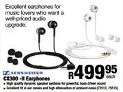 Sennheiser CX300 -II Earphones Each