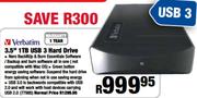Verbatim 3.5" 1TB USB 3 Hard Drive