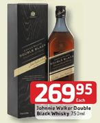 Johnnie Walker Double Black Whisky-750ml Each