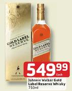 Johnnie Walker Gold Label Reserve Whisky-750ml Each