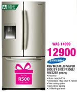 Samsung Metallic Silver Side By Side Fridge/Freezer (RF67D)