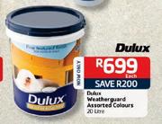 Dulux 20ltr-Weatherguard Assorted Colours Each