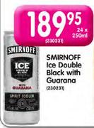 Smirnoff Ice Double Black With Guarana-24 x 250ml