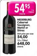Nederburg Cabernet Sauvignon, Merlot Or Shiraz-750ml