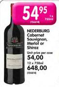 Nederburg Cabernet Sauvignon, Merlot Or Shiraz-12 x 750ml