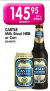 Castle Milk Stout NRB or Can-24 x 330ml