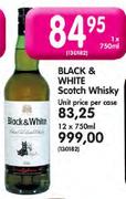 Black & White Scotch Whisky-12 x 750ml