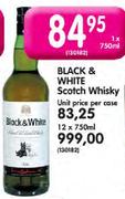 Black & White Scotch Whisky-750ml
