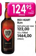 Red Heart Rum-12 x750ml