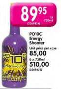 PO10C Energy Shooter-6 x 750ml