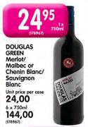 Douglas Green Merlot/Malbec or Chenin Blanc/Sauvignon Blanc-750ml