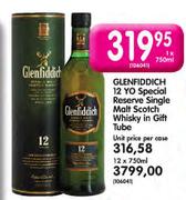 Glenfiddich 12 YO Special Reserve Single Malt Scotch Whisky in Gift Tube-12 x 750ml