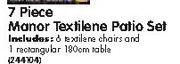 7 Piece Manor Textilene Patio Set