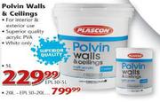 Plascon Polvin Walls & Ceilings-5L Each