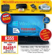 Toshiba C850 1TB Notebook