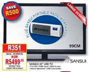Sansui 39" LED TV-99cm