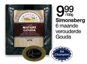 Simonsberg 6 Maande Verouderde Gouda-Per 100gm