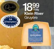 Klein River Gruyere-Per 100gm