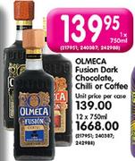 Olmeca Fusion Dark Chocolate, Chilli Or Coffee-12X750ml