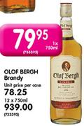 Olof Bergh Brandy-12X750ml