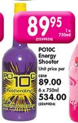 PO10C Energy Shooter-6X750ml