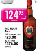 Red Heart Rum-12X750ml