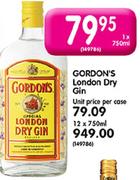 Gordon's London Dry Gin-1X750ml Each