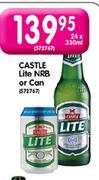 Castle Lite NRB Or Can-24X340ml