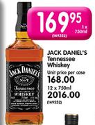Jack Daniel's Tennessee Whiskey-12X750ml