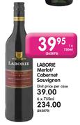 Laborie Merlot/Cabernet Sauvignon-750ml Each