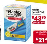 Maalox Pocket Pack-20 Sachets