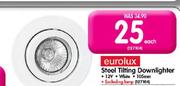 Eurolux Steel Tilting Downlighter-12V Each
