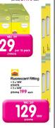 Radiant Fluorescent Fitting-2 X 18W Each