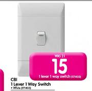 CBI 1 Lever 1 Way Switch