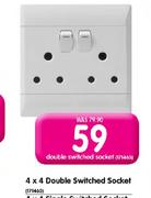 4 X 4 Double Switched Socket-Each