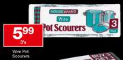 House Brand wire Pot Scourers-3's 