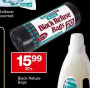 House Brand Black Refuse Bags-20's