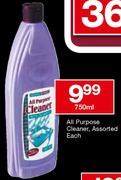 House Brand All Purpose Cleaner, Assorted-750ml