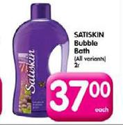 Satiskin Bubble Bath-2ltr Each