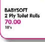 Babysoft 2 Ply Toilet Rolls-18's