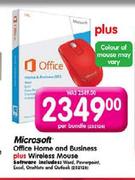 Microsoft-Office Home And Business Plus Wireless Mouse-Per Bundle