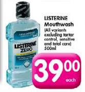 Listerine Mouthwash-500ml Each