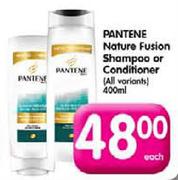 Pantene Nature Fusion Shampoo or Conditioner(All Variants)-400ml Each