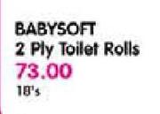 Babysoft 2 Ply Toilet Rolls-18's