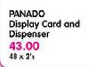 Panado Display Card And Dispenser-48 x 2's
