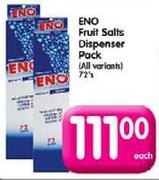 ENO Fruit Salts Dispenser Pack-72's Each
