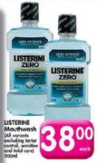Listrine Mouthwash-500ml Each