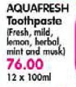Aquafresh Toothpaste-12x100ml